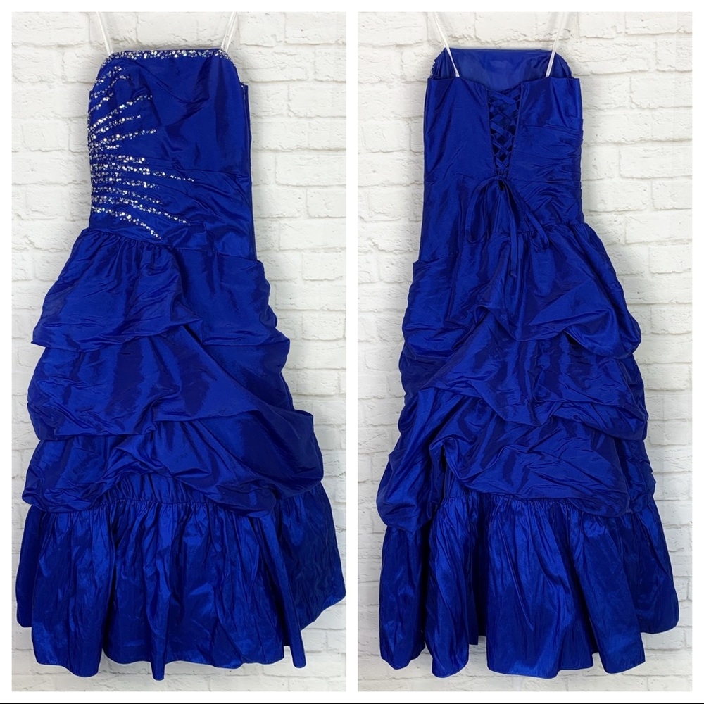 Hailey Logan Adrianna Papell Beaded Formal Gown